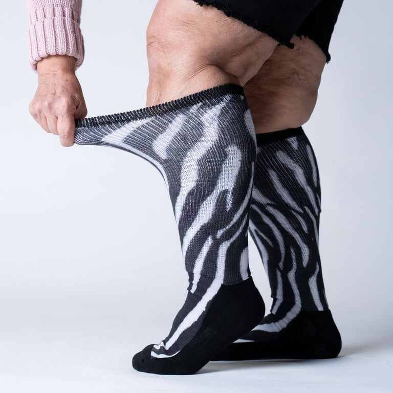 Zebra Stripes EasyStretch™ Socks