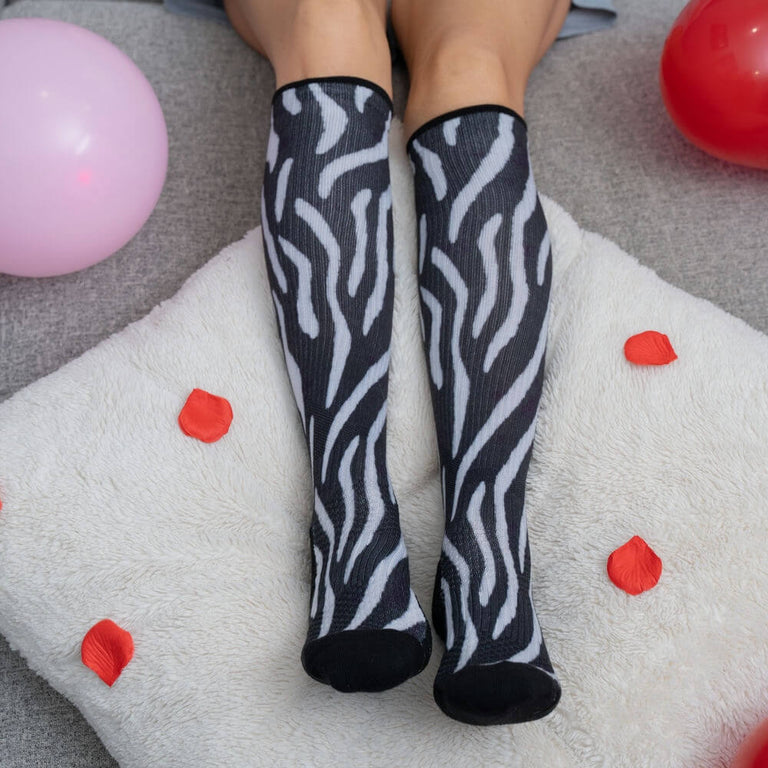 Zebra Stripes Compression Socks