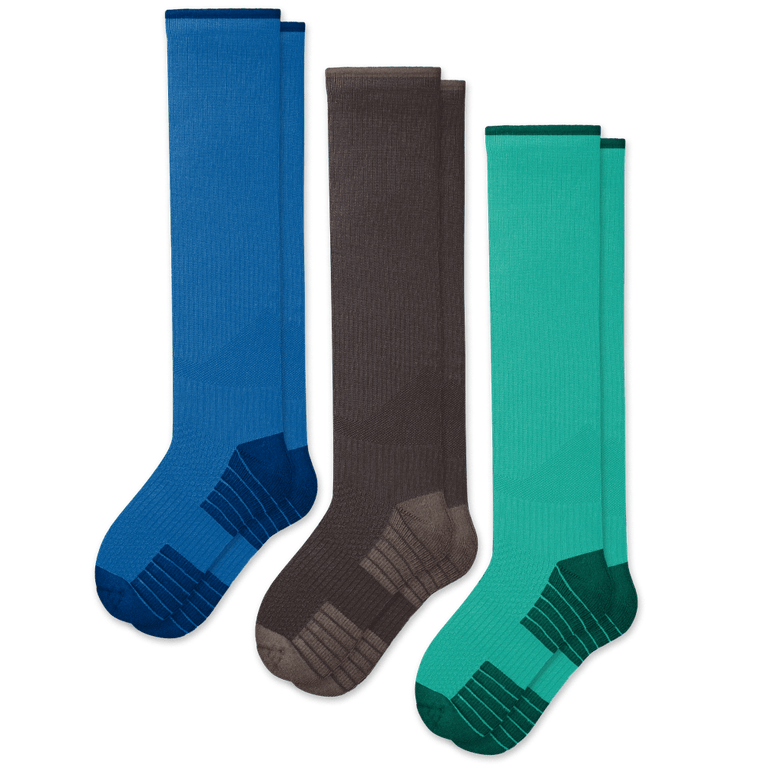 Earth Tones Compression Socks 3-Pack Bundle