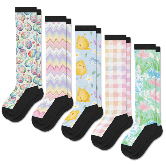 Easter EasyStretch™ Socks 5-Pack Bundle