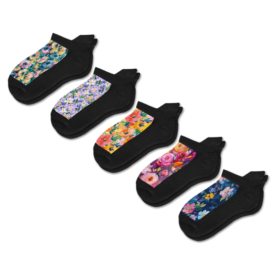 Florals Ankle Socks 5-Pack Bundle