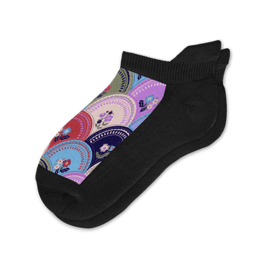 Flower Plates Ankle Socks