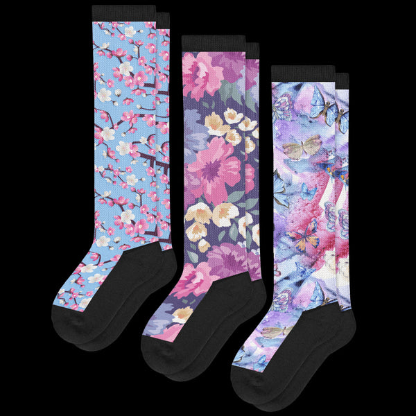 Flower Power EasyStretch™ Socks Bundle 3-Pack