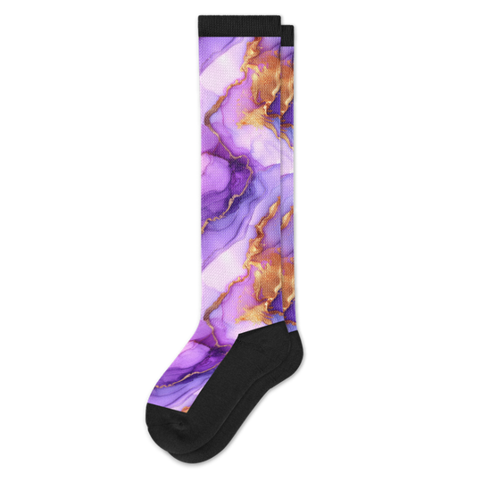 Viasox Golden Lavender EasyStretch Socks front view