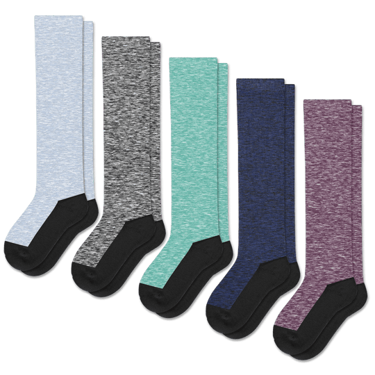 Heather EasyStretch™ Socks 5-Pack Bundle