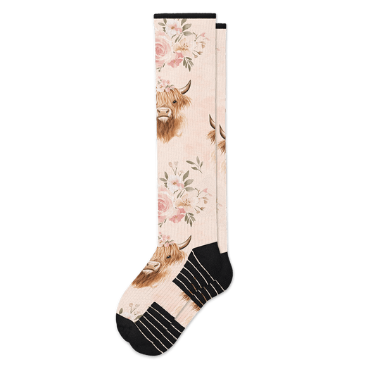 Highland Roses Compression Socks