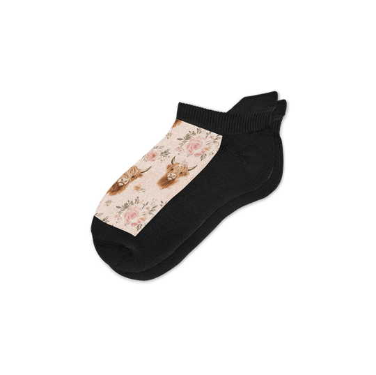 Highland Roses Ankle Socks