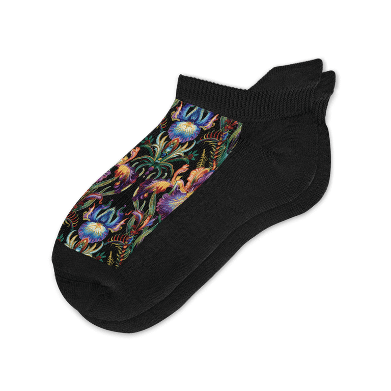 Black Iris Ankle Socks