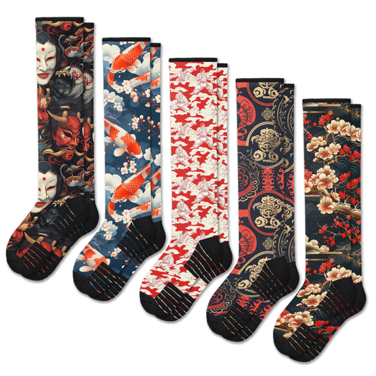 Japan Compression Socks 5-Pack Bundle