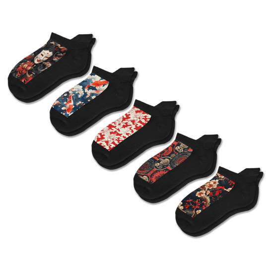 Japan Ankle Socks 5-Pack Bundle