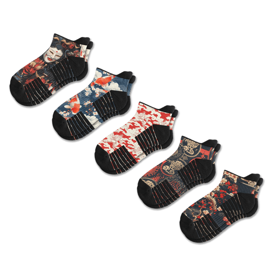 Japan Ankle Compression Socks 5-Pack Bundle