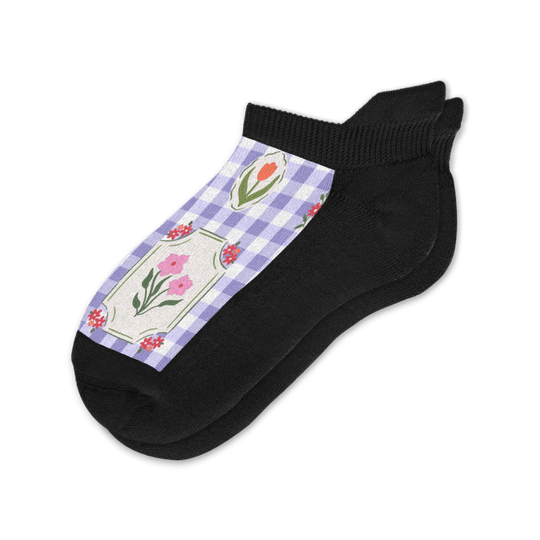 Lavender Picnic Ankle Socks