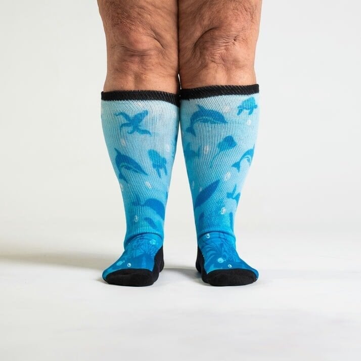 Deep Sea EasyStretch™ Socks From Viasox Front View