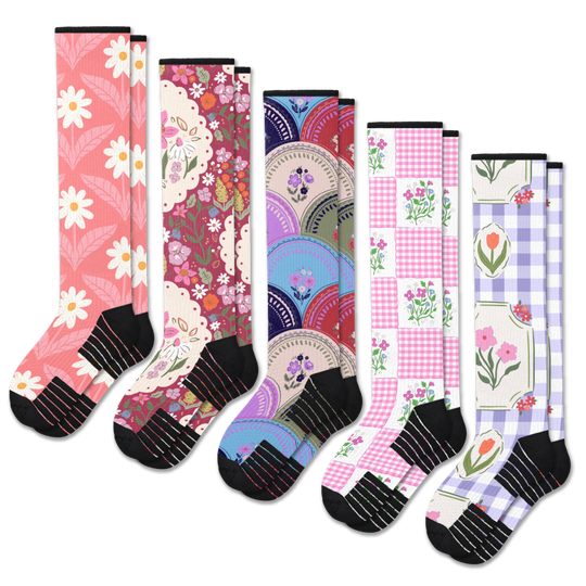 Petal Patch  Compression Socks 5-Pack Bundle