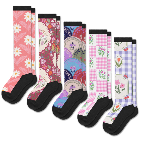 Petal Patch EasyStretch™ Socks 5-Pack Bundle