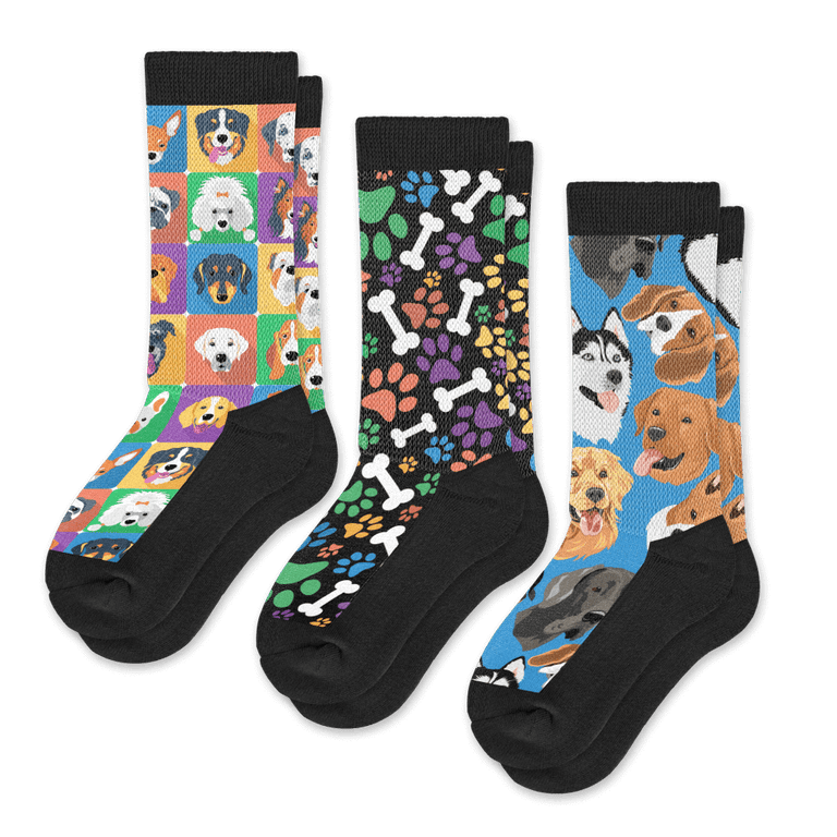 Bark EasyStretch™ Socks 3-Pack Bundle Crew Cut From Viasox Flat View