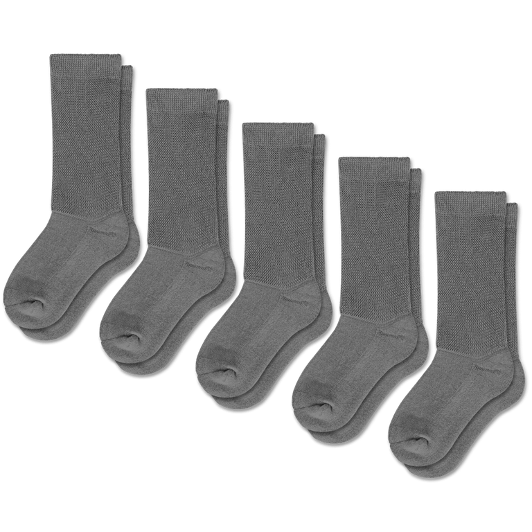 Gray EasyStretch™ Socks Bundle 5-Pack
