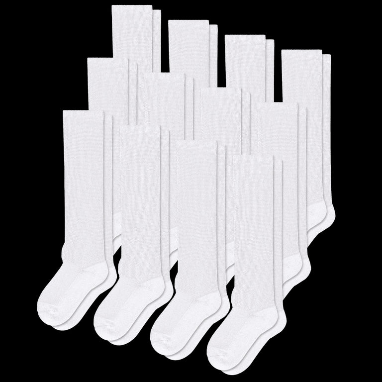 White EasyStretch™ Socks Bundle 12-Pack