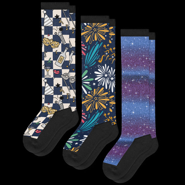 New Year EasyStretch™ Socks Bundle 3-Pack