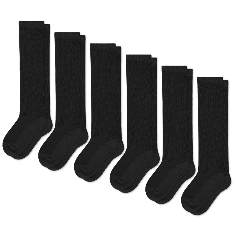 Black EasyStretch™ Socks Bundle 6-Pack