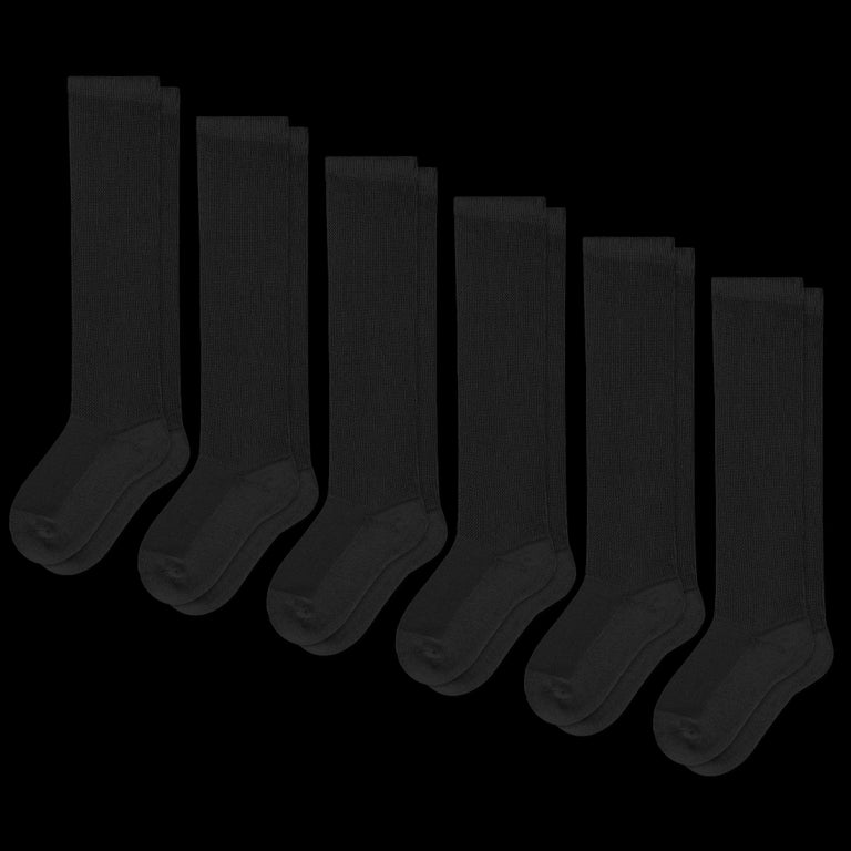 Black EasyStretch™ Socks Bundle 6-Pack