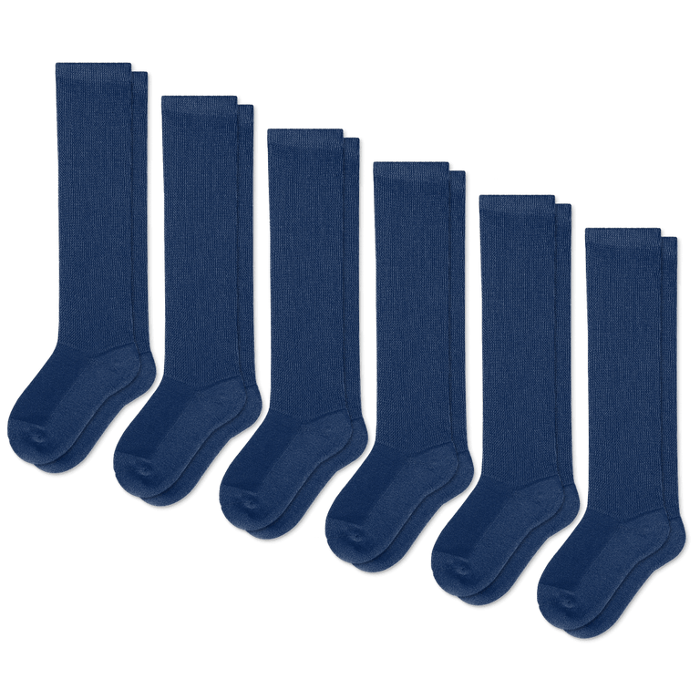 Navy Blue EasyStretch™ Socks Bundle 6-Pack