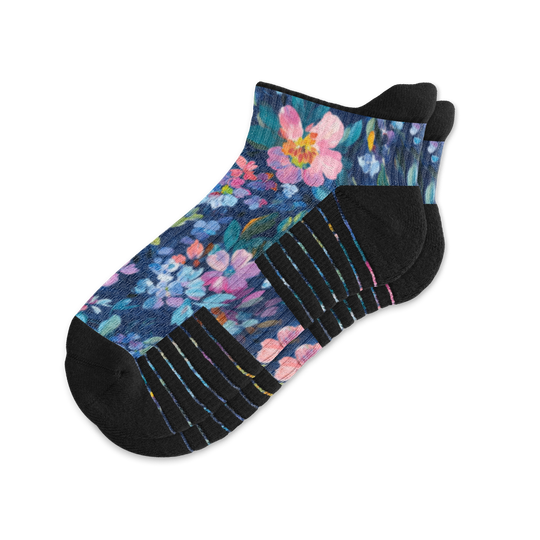 Night Blooms Ankle Compression Socks