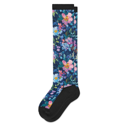 Night Blooms EasyStretch™ Socks