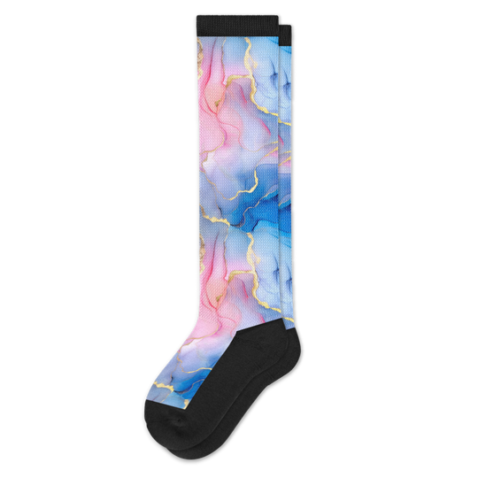 Viasox Pastel Marble EasyStretch Socks front view