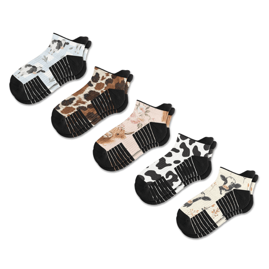 Prairie Dreams Ankle Compression Socks 5-Pack Bundle