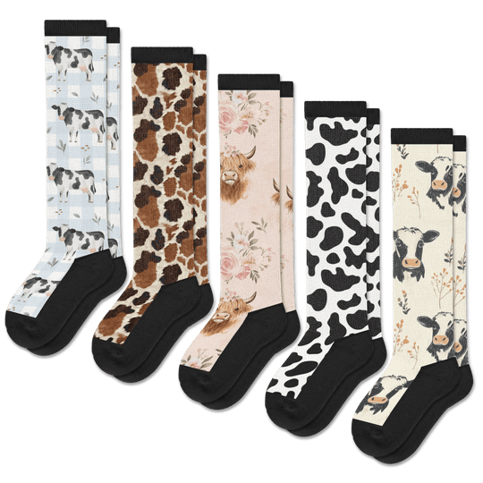 Prairie Dreams EasyStretch™ Socks 5-Pack Bundle