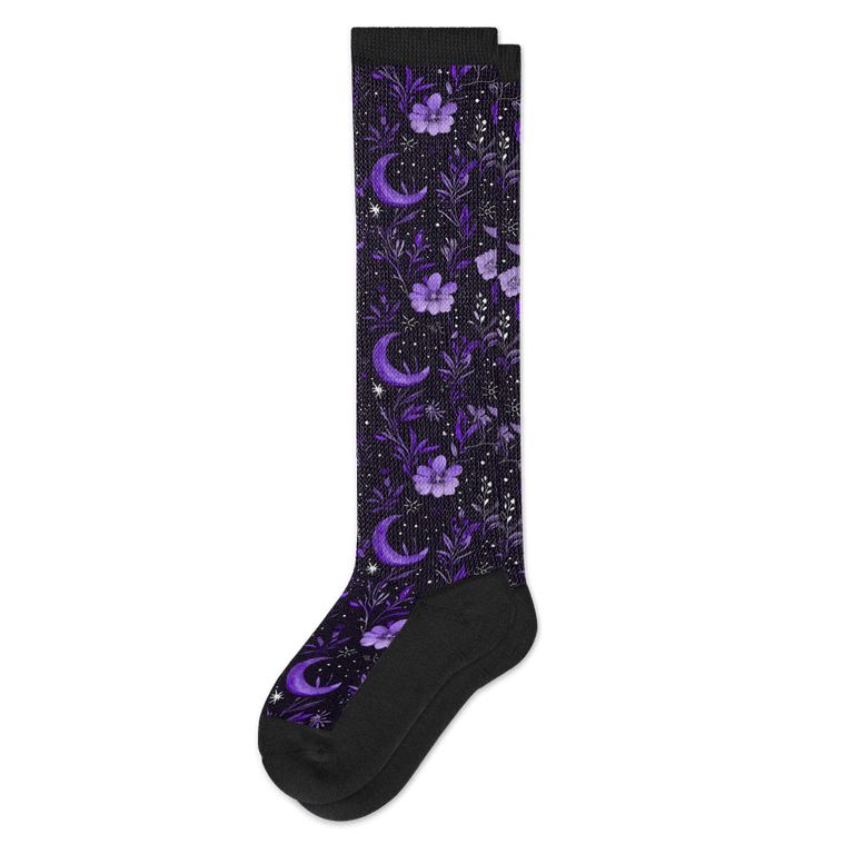 Purple Moon EasyStretch™ Socks