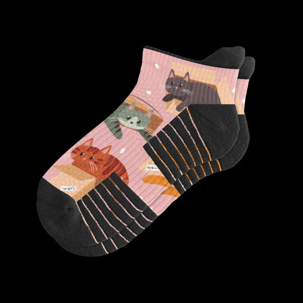 Cats in Boxes Ankle Compression Socks