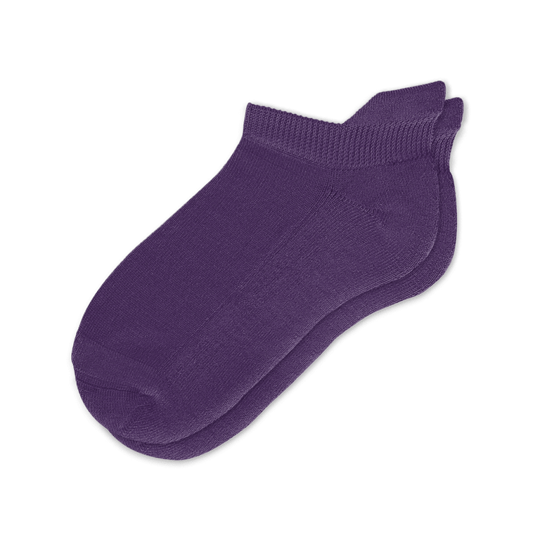 Viasox Royal Purple Ankle Socks Flat View