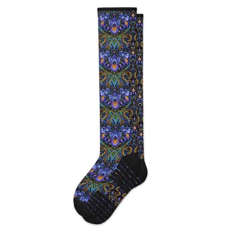 Iridescent Iris Compression Socks