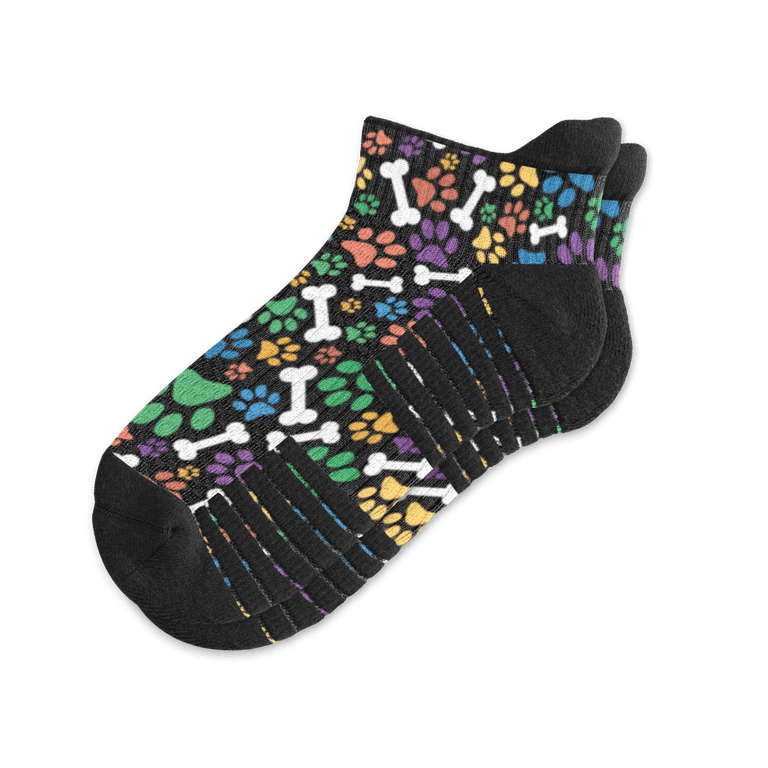 Paws n Bones Ankle Compression Socks By Viasox Flat View