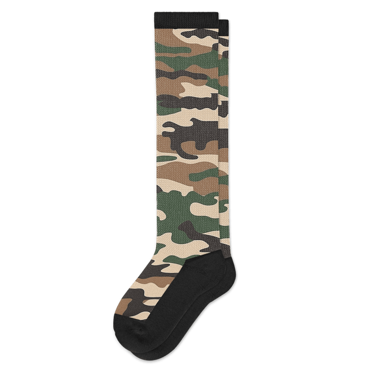 Vasox Army Camo EasyStretch™ Socks Flat View