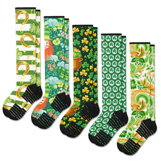 St Paddy's Compression Socks 5-Pack Bundle