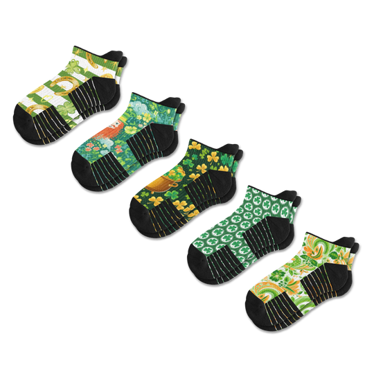 St Paddy's Ankle Compression Socks 5-Pack Bundle