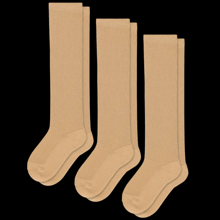 Tan EasyStretch™ Socks Bundle 3-Pack