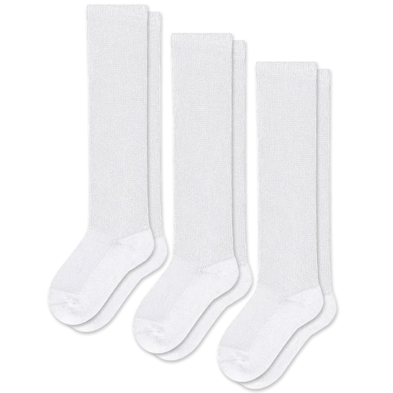 White EasyStretch™ Socks Bundle 3-Pack