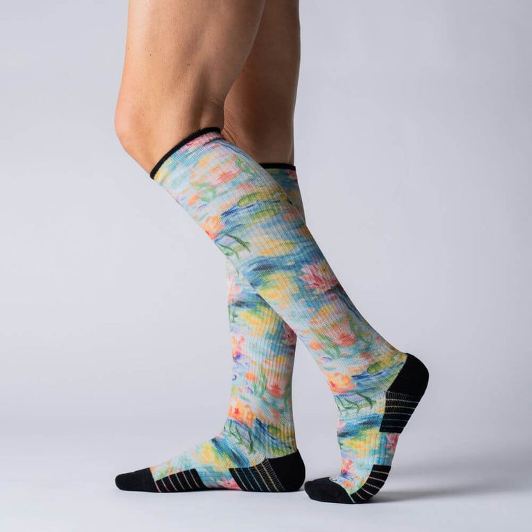 Pastel Pond Compression Socks