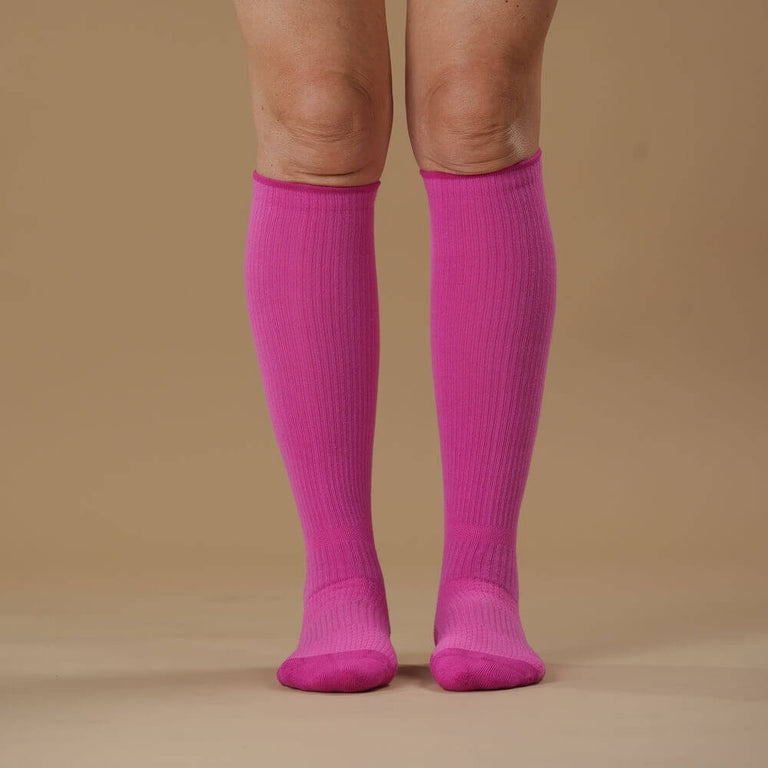 Fuchsia Compression Socks
