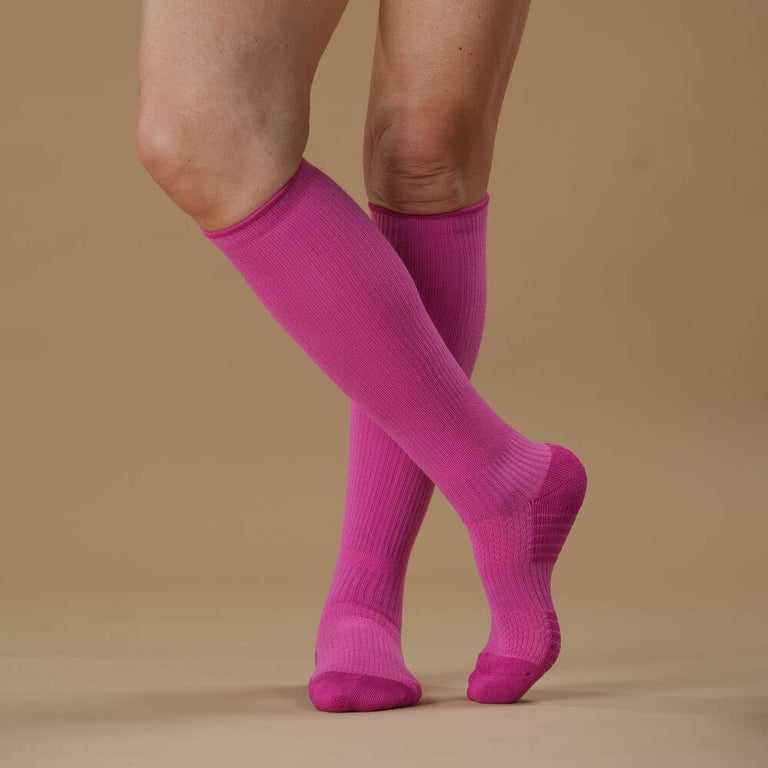 Fuchsia Compression Socks