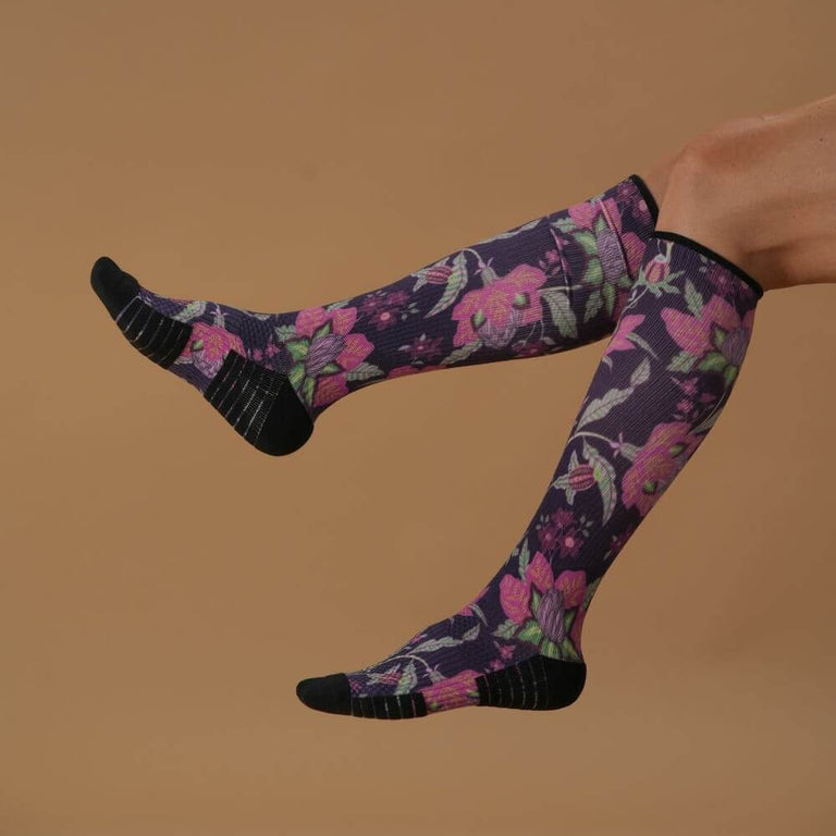 Dark Lavender Compression Socks