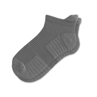 Gray ankle compression socks